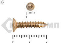 Саморезы Конструкционные, потай Torx, желтый цинк  3.0х 20 мм ПРОФИ HIMTEX (500 шт)