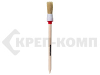 Кисть круглая №2, диаметр 20 мм, с деревянной ручкой, "SANTOOL" (1 шт.)