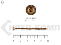 Саморезы с прессшайбой Torx, по дереву, желтый цинк  6.0х100 мм ПРОФИ HIMTEX (50 шт)