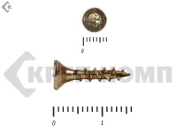 Саморезы Конструкционные, потай Torx, желтый цинк  4.0х 16 мм (50 шт) 