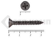 Саморез потай нержавейка PH DIN 7982 А2, универсал 4,8х32 (500 шт.)