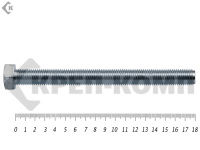 Болт полная резьба, цинк DIN933 16х180 пр.10,9 (25кг/88)