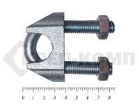 Зажим канатный цинк DIN 741 м26 (1шт)