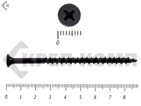 Саморез черный по дереву усиленный 4,8х 89 (10кг/1400)