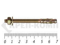 Анкер клиновой 6х 70, желтый цинк (10шт)