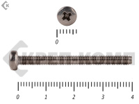 Винт полуцилиндрическая головка,НЕРЖАВЕЙКА DIN7985 А2 3х40 (100шт)