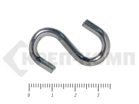 Крючок S-образный цинк м4 (2500шт)