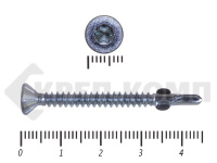 Саморезы Конструкционные, потай Torx, цинк с нарез. ушками на наконечнике 4.2х45 (500 шт)