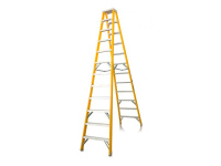 Стремянка фибергласовая двусторонняя Про-Тект - 215 Эйфель, ширина ступени 83 мм