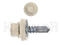 Саморез кровельный 5,5х19 RAL1015, светлая слоновая кость Kn KENNER (300шт) Фасовка