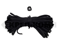 Веревка 6 мм вязаная ПП (с/с) ЧЕРНАЯ (25м) 