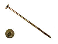 Саморезы с прессшайбой Torx, по дереву, желтый цинк  6.0х240 мм (100 шт)