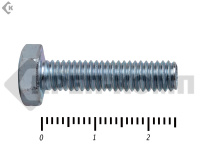 Болт полная резьба, цинк DIN933 6х 25 пр.5,8 (40шт)