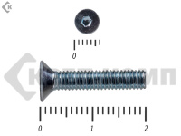 Винт потайной с внутр. шестигр., полная резьба, цинк DIN 7991 3х20 пр.8.8 МОСКРЕП (50шт) 