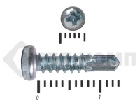Саморез с полукруглой головкой, сверло DIN 7504N 2,9х13 МОСКРЕП (1000шт)