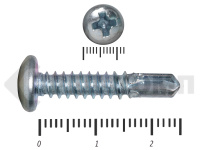 Саморез с полукруглой головкой, сверло DIN 7504N 6,3х25 МОСКРЕП (200шт)