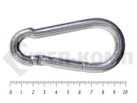 Карабин пожарный цинк DIN 5299 м10 (2шт)