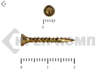 Саморезы Конструкционные, потай Torx, желтый цинк  3.0х 20 мм (1000 шт) 