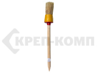 Кисть круглая №4, диаметр 25 мм, пластиковая оправка (1 шт.)