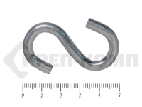 Крючок S-образный цинк м6 (1000шт)