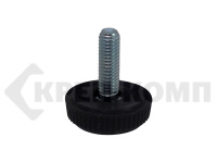 Опора круглая резьбовая 6х20, Д25 (50шт.)