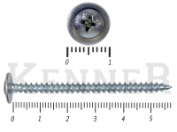 Саморез с прессшайбой острый, усиленный Kn KENNER 4,2х57 (15кг/3300) 