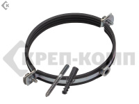 Трубный хомут в упаковке 3 М8, шпилька 8х80/гайка М8/дюбель 10*50 (1уп.)