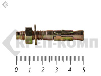 Анкер клиновой 8х 50, желтый цинк (10шт)