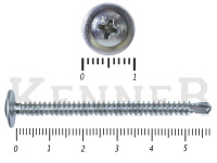 Саморез с прессшайбой сверло, усиленный Kn KENNER 4,2х57 (15кг/3200) 