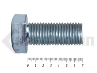 Болты DIN 931, с неполной резьбой, цинк, 30х 70 мм пр.8.8 (25 кг/39)