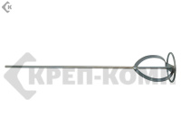 Миксер малярный 100х500мм тип "А", для красок, оцинкованная сталь, шестигранный хвостовик (шт.) Расп