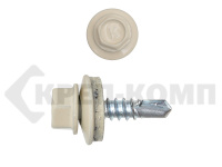 Саморез кровельный 4,8х19 RAL1015, светлая слоновая кость К КРЕП-КОМП (4500шт)