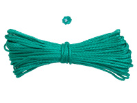 Веревка 4 мм, полипропиленовая вязанная ЗЕЛЕНАЯ (20 м) 