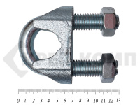 Зажим канатный цинк DIN 741 м40 (25шт)