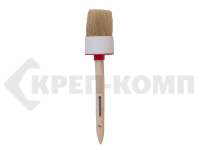 Кисть круглая №18, диаметр 60 мм, с деревянной ручкой, "SANTOOL" (1 шт.)