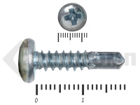 Саморез с полукруглой головкой, сверло DIN 7504N 6,3х19 МОСКРЕП (250шт)