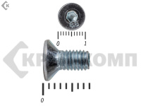 Винт потайной с внутр. шестигр., полная резьба, цинк DIN 7991 5х 8 пр.8.8 МОСКРЕП (50шт) 