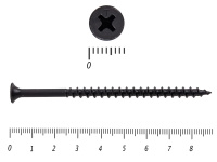 Саморез черный по дереву усиленный 4,8х 89 KENNER (1кг/130)