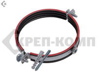 Трубный хомут в упаковке 2 1/2 М8, шпилька 8х80/гайка М8/дюбель 10*50 (1уп.)