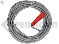 Трос для прочистки канализационных труб, диаметр 10мм*10м, ЗУБР "МАСТЕР" (1шт) Распродажа