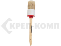 Кисть круглая №12, диаметр 45 мм, с деревянной ручкой, "SANTOOL" (1 шт.)