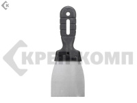 Шпатель 80 мм, нержавеющая сталь пластмассовая ручка "EUROTEX" (1 шт.)