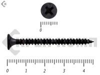 Саморез черный универсал усиленный 3,5х45 (15кг/6800)