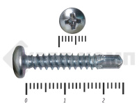 Саморез с полукруглой головкой, сверло DIN 7504N 4,2х25 МОСКРЕП (500шт)