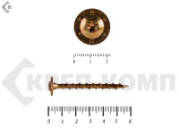 Саморезы с прессшайбой Torx, по дереву, желтый цинк  8.0х 60 мм ПРОФИ HIMTEX (50 шт)