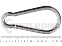 Карабин пожарный цинк DIN 5299 м14 (1шт)