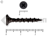 Саморез черный по дереву усиленный 3,5х25 (20кг/15100)