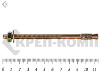 Анкер клиновой 6х115, желтый цинк (10шт)