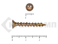 Саморезы Конструкционные, потай Torx, желтый цинк  3.5х 25 мм (50 шт) 