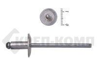 Заклепка алюминий/сталь с увеличенным полем 4,0х8, диам. фланца 12мм (500шт) KENNER - SRC